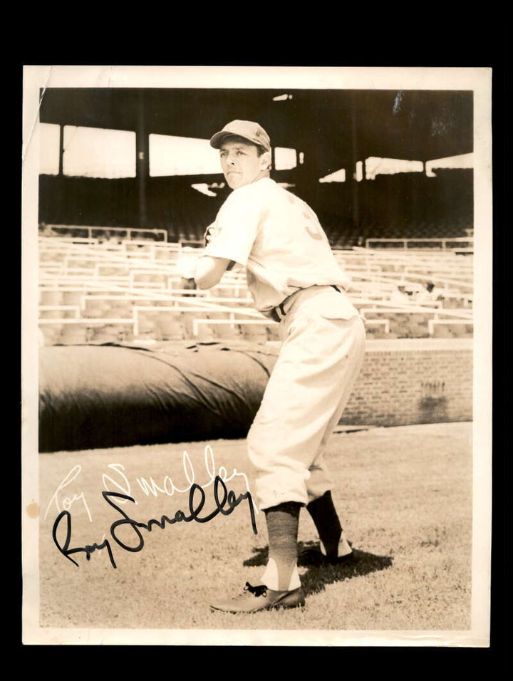 Roy Smalley JSA Signed  1951 Vintage WBKB Lucky Fan 8x10 Photo Autograph Cubs Image 1