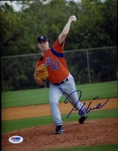 Tom Glavine New York Mets Psa/dna Signed 8x10 Photo Certed Autograph Authentic  Image 1