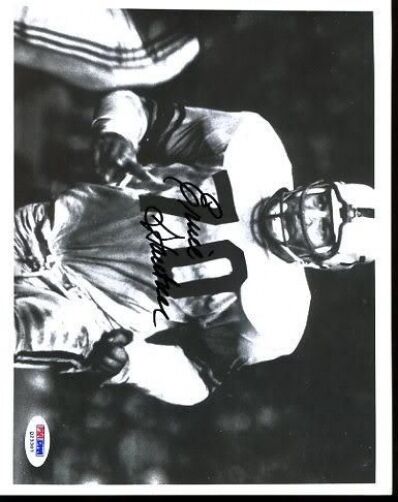 Ernie Stautner Steelers Hof Signed Psa/dna  8x10 Photo Autograph Authentic  Image 1