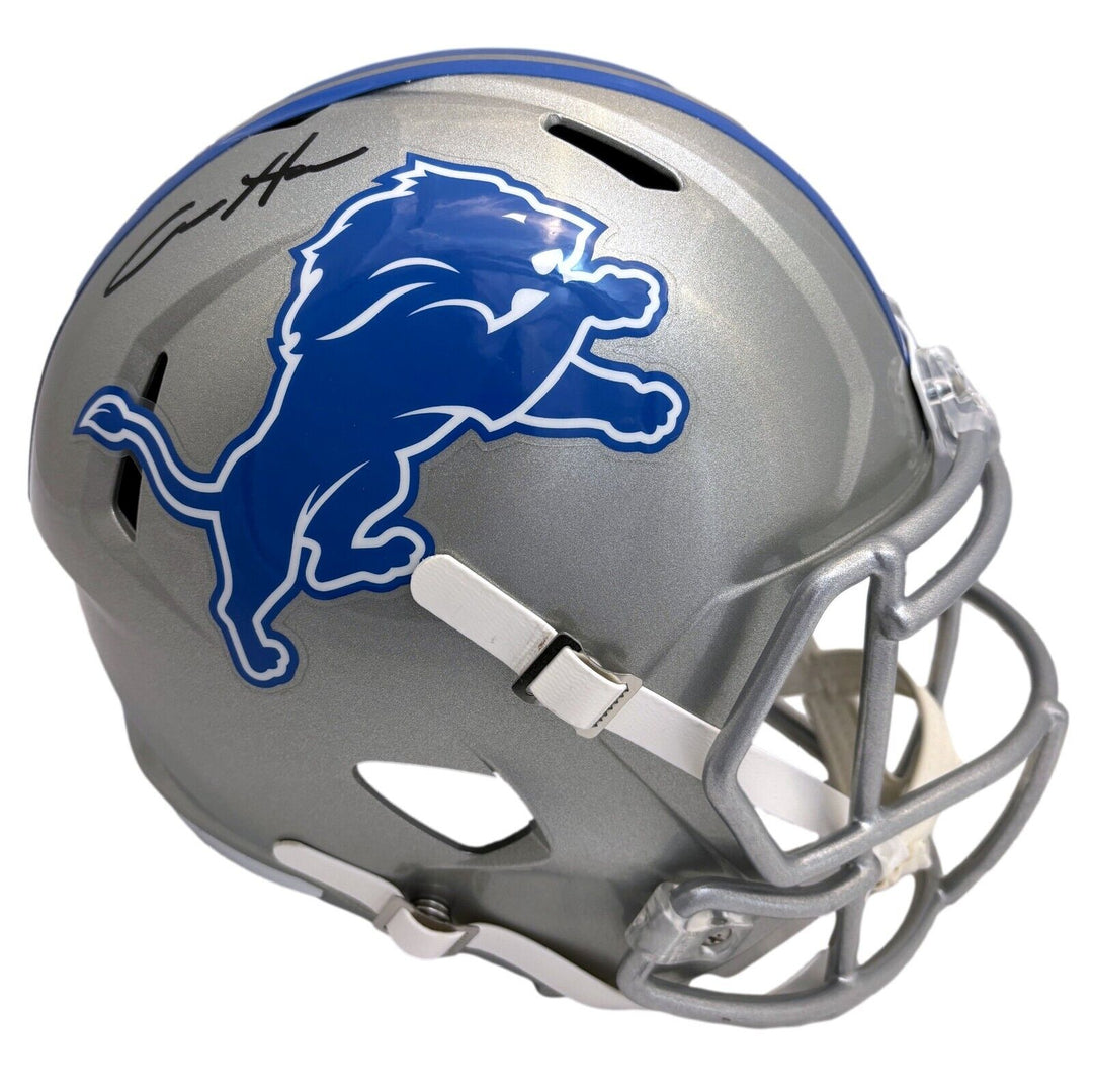 Aidan Hutchinson Autographed Detroit Lions Full Size Speed Helmet BAS Signed Image 1