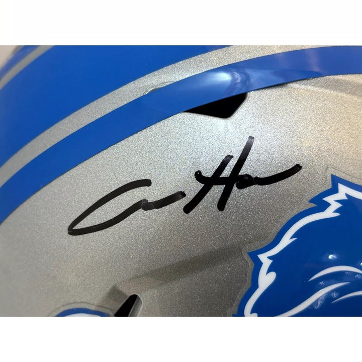 Aidan Hutchinson Autographed Detroit Lions Full Size Speed Helmet BAS Signed Image 2