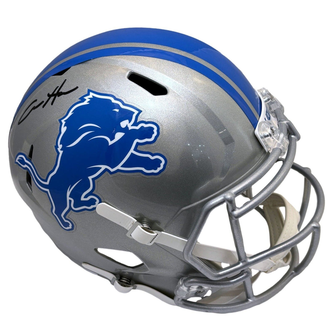 Aidan Hutchinson Autographed Detroit Lions Full Size Speed Helmet BAS Signed Image 6