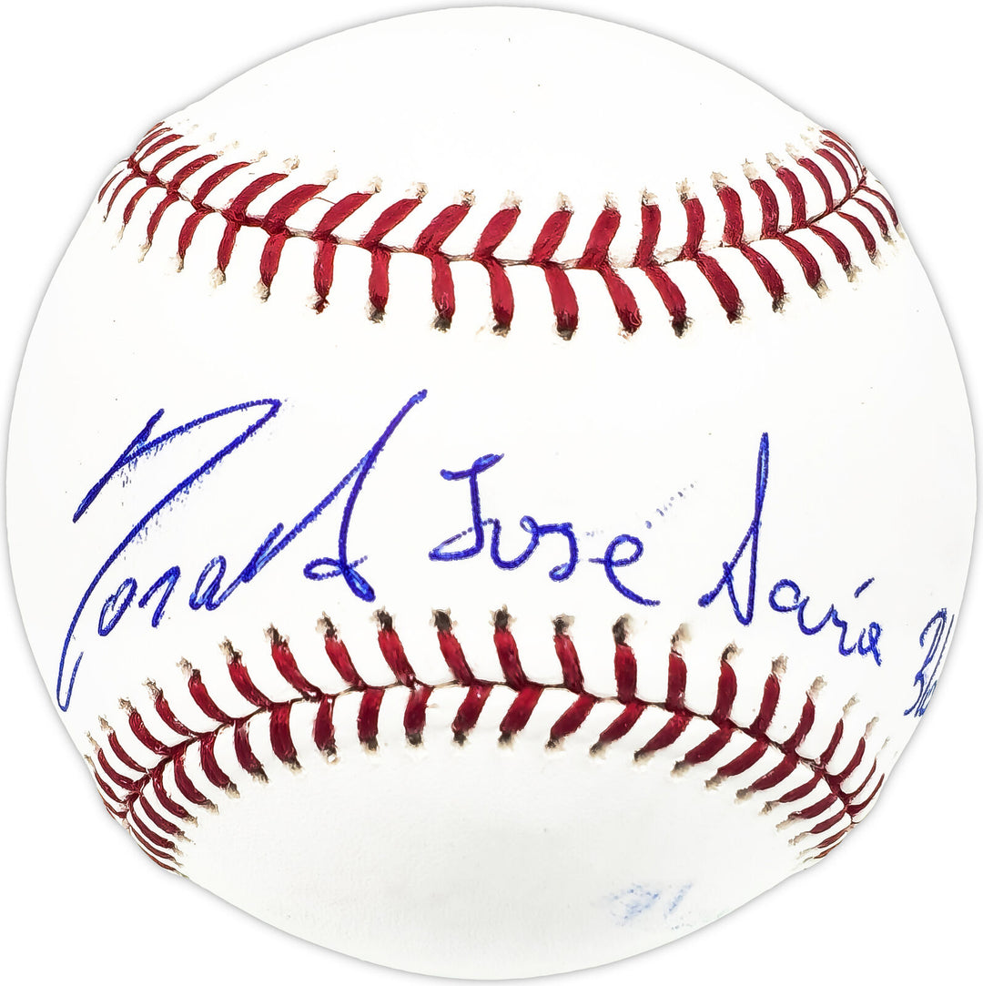 Ronald Acuna Jr. Autographed MLB Baseball Braves Full Name Beckett #Y60698 Image 1