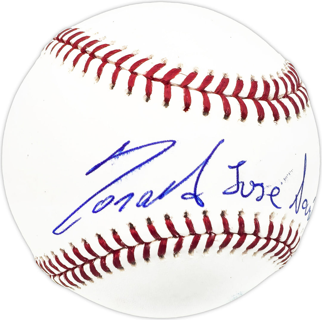 Ronald Acuna Jr. Autographed MLB Baseball Braves Full Name Beckett #Y60698 Image 2