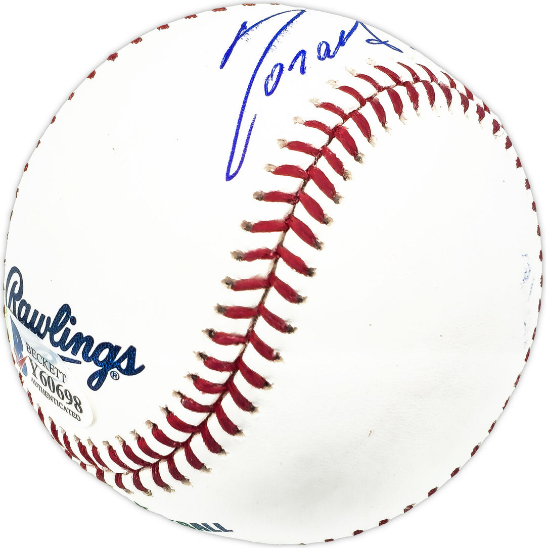 Ronald Acuna Jr. Autographed MLB Baseball Braves Full Name Beckett #Y60698 Image 5