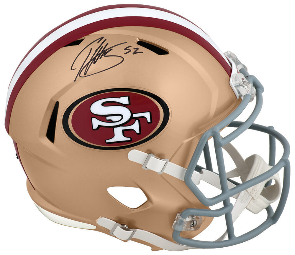 Patrick Willis Signed 49ers Riddell Full Size Speed Replica Helmet -SCHWARTZ COA Image 1