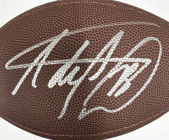 Adrian Peterson signed Replica NFL Football Vikings autograph (B)  Beckett BAS Image 1