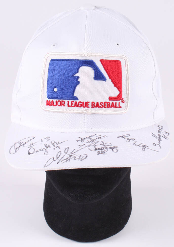 PRESTON WILSON EDGARDO ALFONZO VALERA MANESS SHIRLEY+ MULTI SIGNED METS MLB CAP Image 1