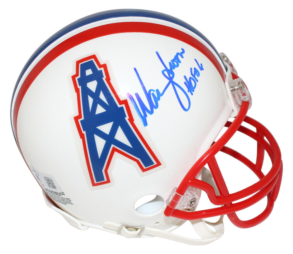 Warren Moon Signed Houston Oilers '81-'98 VSR4 Mini Helmet BAS 40177 Image 1