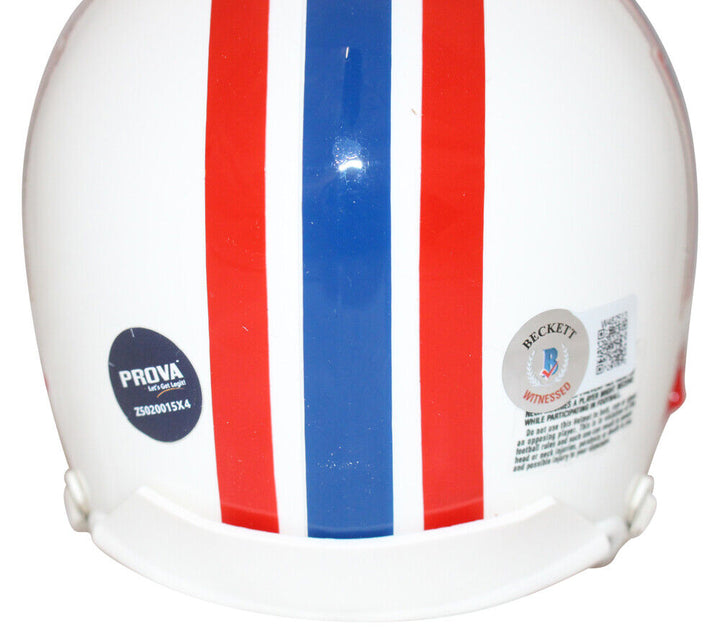 Warren Moon Signed Houston Oilers '81-'98 VSR4 Mini Helmet BAS 40177 Image 3