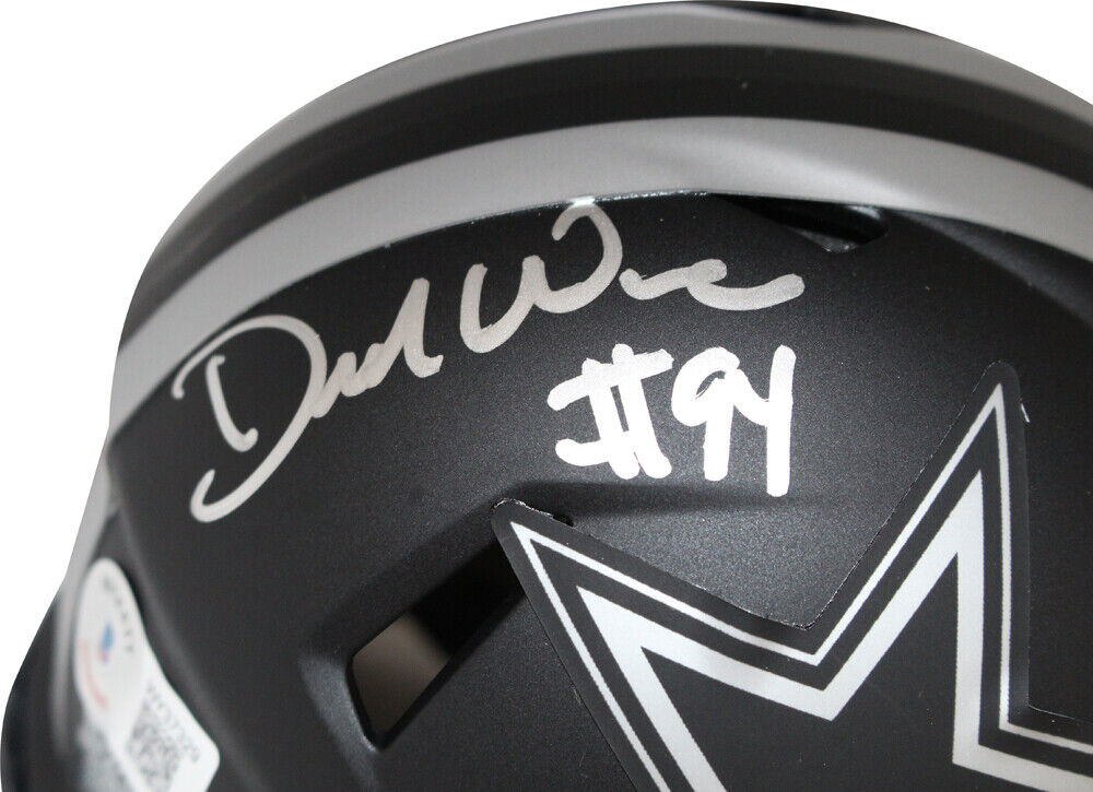 Demarcus Ware Autographed Dallas Cowboys Eclipse Mini Helmet Beckett 40505 Image 2
