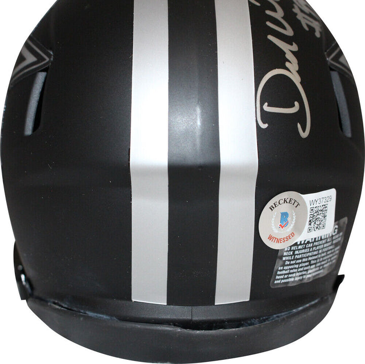 Demarcus Ware Autographed Dallas Cowboys Eclipse Mini Helmet Beckett 40505 Image 3