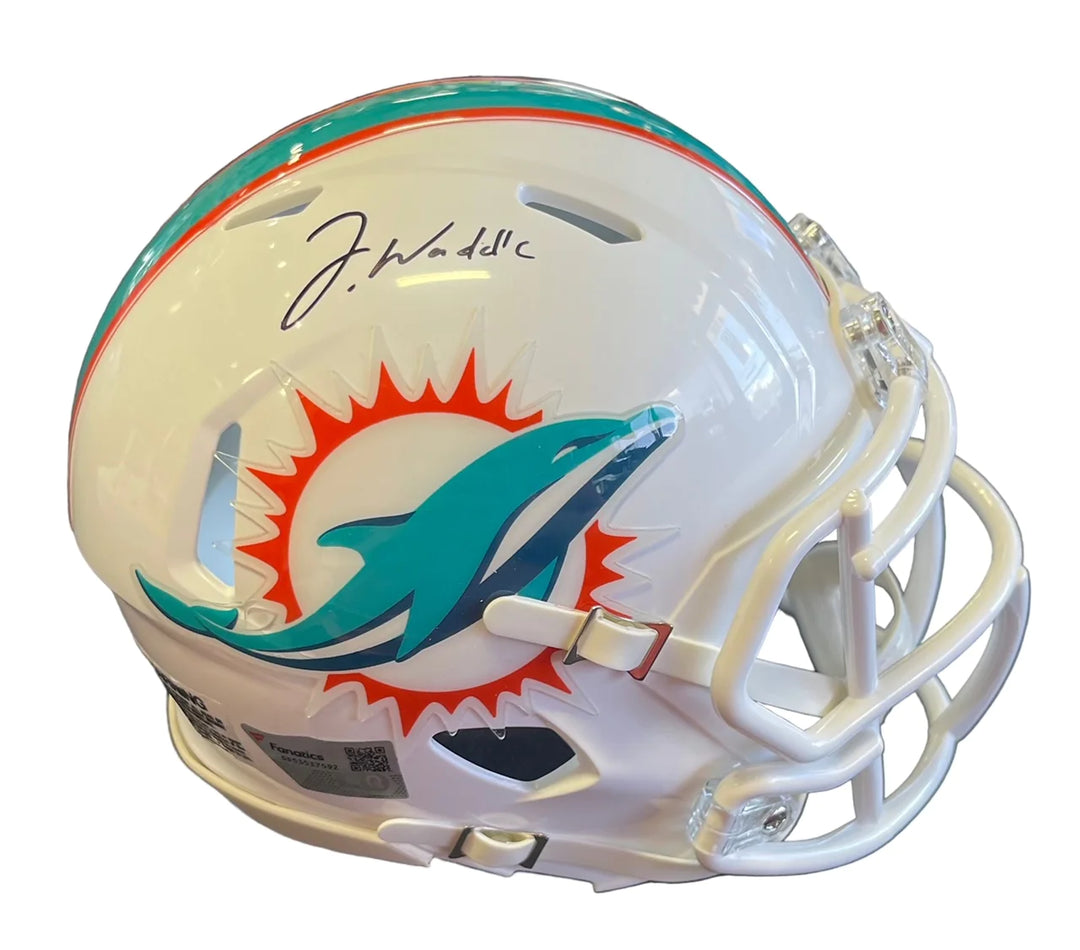 Jaylen Waddle Autographed Miami Dolphins Speed Mini Helmet (Fanatics) Image 1