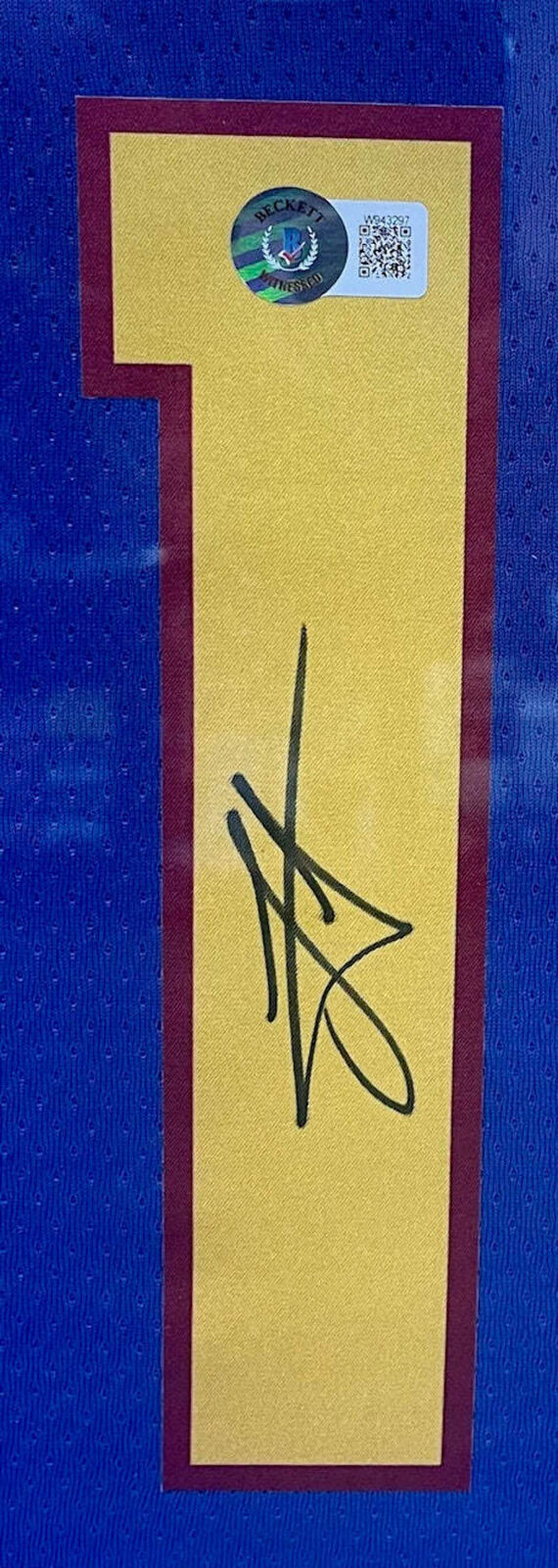Nikola Jokic Autographed Framed Denver Nuggets Jersey (Beckett) Image 2