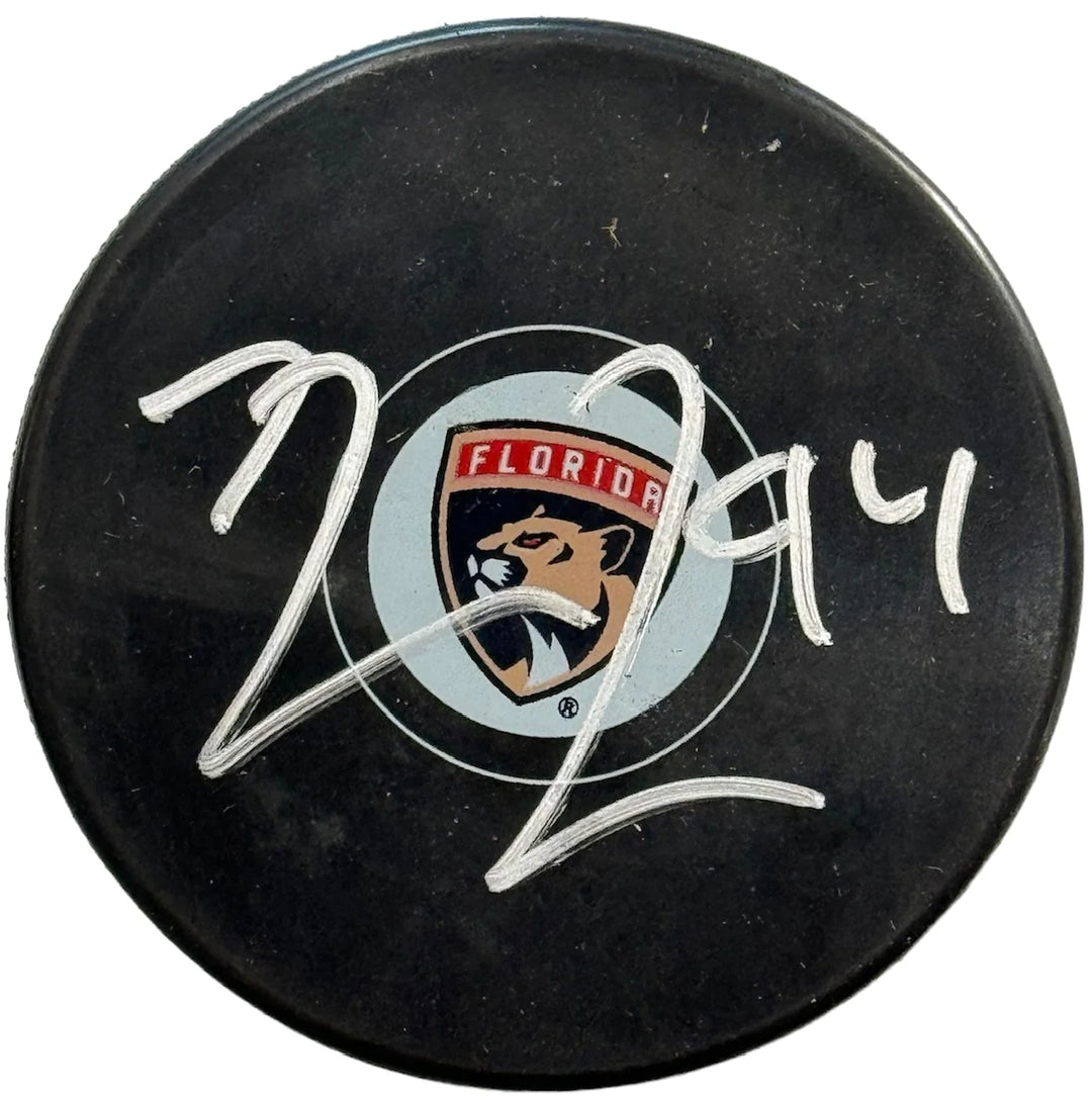 Ryan Lomberg Autographed Florida Panthers Official Puck (JSA) Image 1