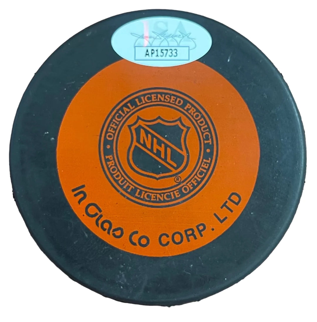 Gordie Howe Autographed Detroit Red Wings Hockey Puck (JSA) Image 2