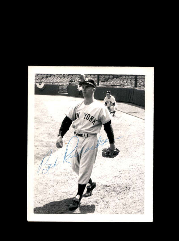 Bobby Richardson JSA Coa Signed Vintage 4x5 1950`s Yankees Original Photo  Image 1