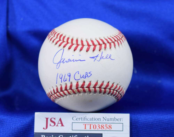 Jimmie Hall 1969 Cubs JSA Coa Autograph National League Signed BasebaLL Image 1