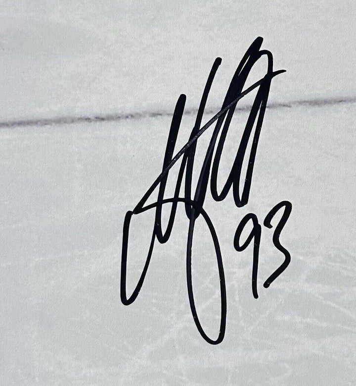 Mika Zibanejad Signed 16x20 Framed 5 Goal Game Photo Rangers Autograph Fanatics Image 3