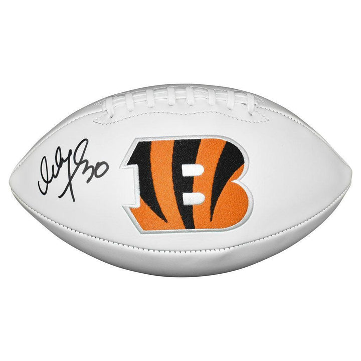 Ickey Woods Signed Cincinnati Bengals Official NFL Team Logo Football (BECKETT ) Image 1
