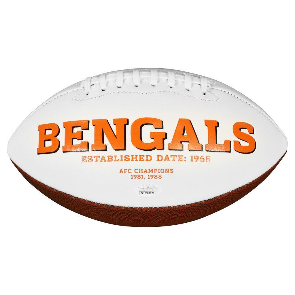 Ickey Woods Signed Cincinnati Bengals Official NFL Team Logo Football (BECKETT ) Image 3