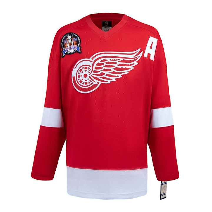 Brendan Shanahan Signed Detroit Red Wings Stanley Cup Throwback Fanatics Jersey Image 2