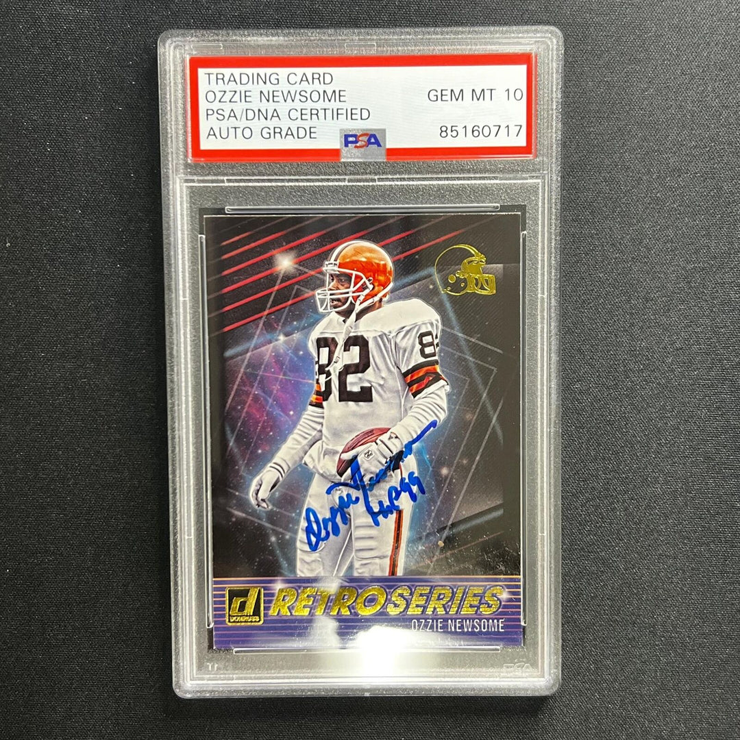 2021 Panini #RS7 Ozzie Newsome Signed Card AUTO 10 PSA slabbed Browns Image 1