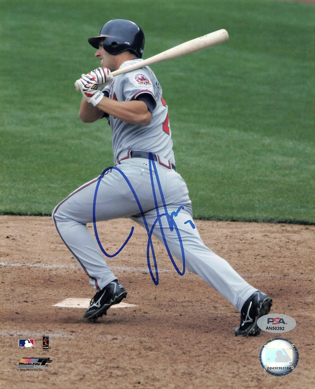 Jeff Francoeur signed 8x10 photo PSA/DNA Atlanta Braves Autographed Image 1