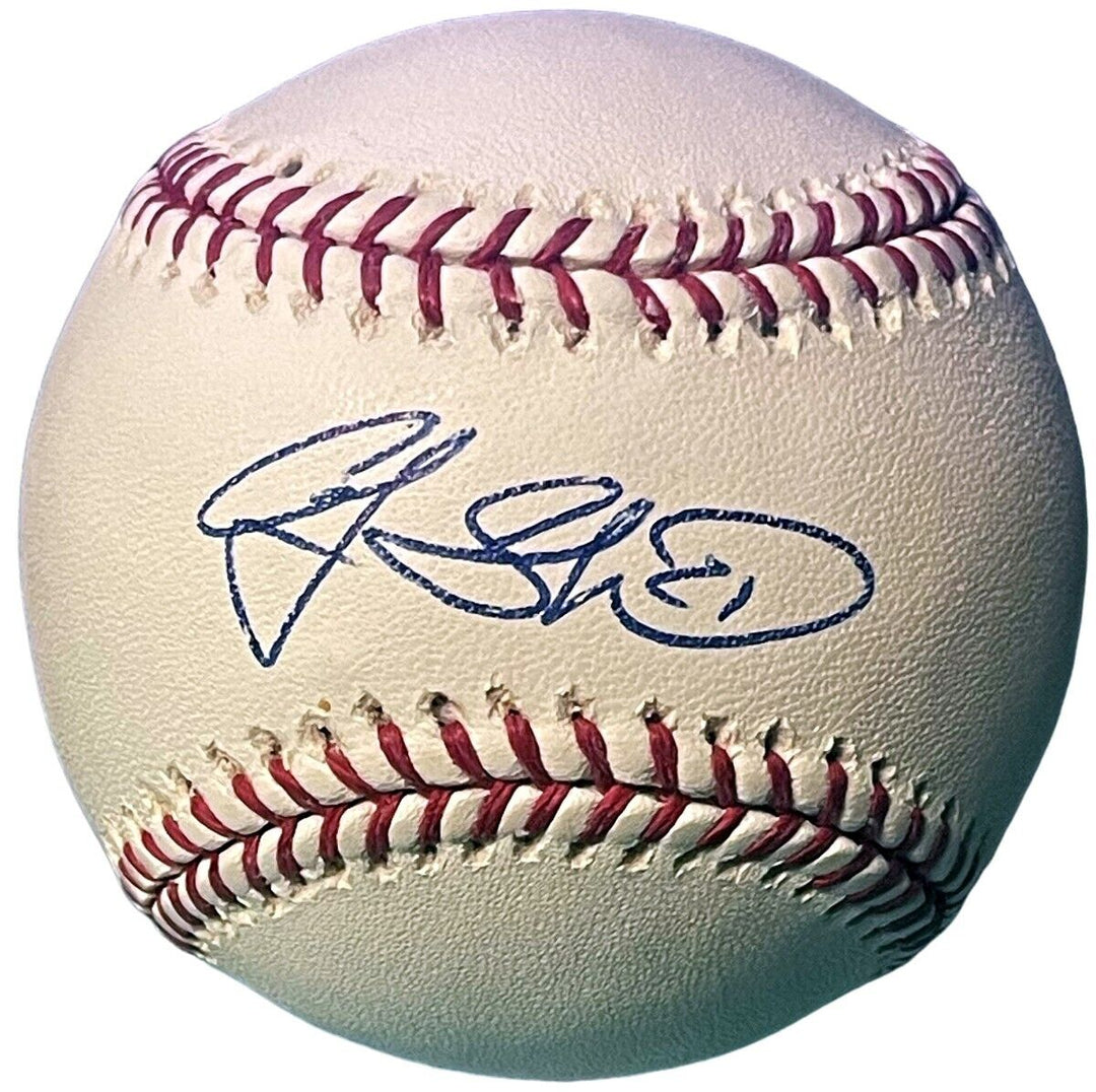 Andy Sonnanstine signed Official Rawlings Major League Baseball #21- COA (RAYS) Image 1