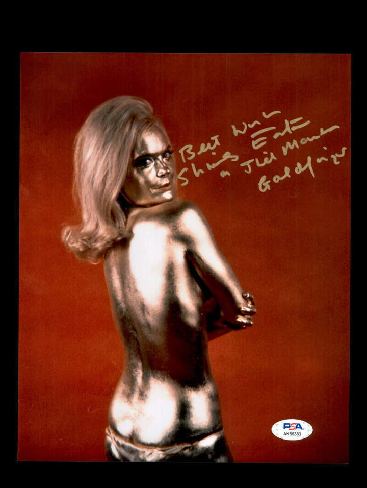 Shirley Eaton PSA DNA Coa Signed 8x10 James Bond Photo Autographed Image 1