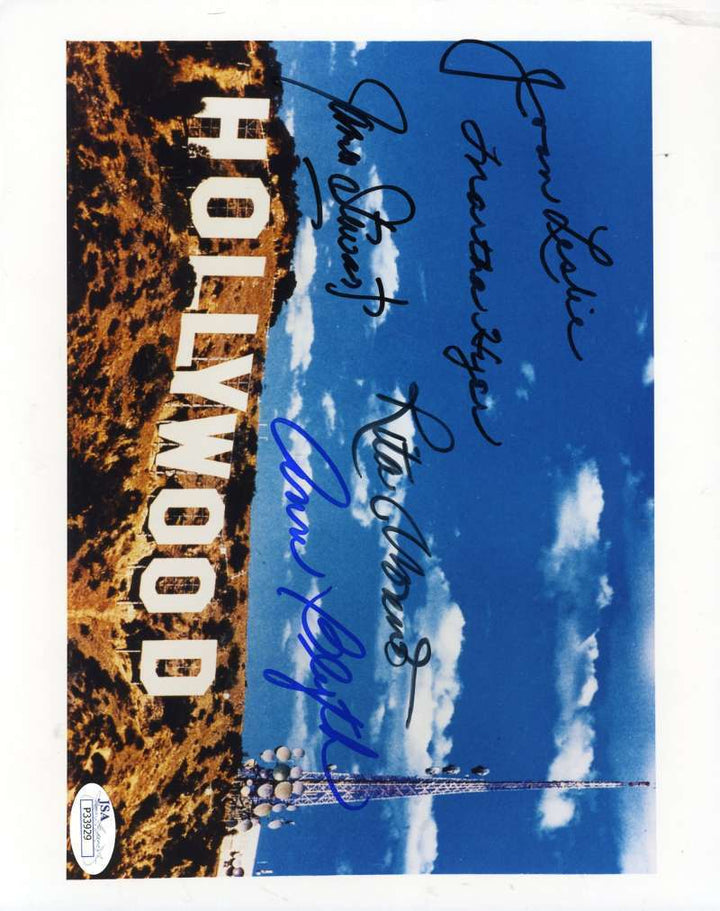 James Stewart Rita Moreno Ann Blyth Etc Hand Signed By 5 Jsa 6x9 Photo Autograph Image 1