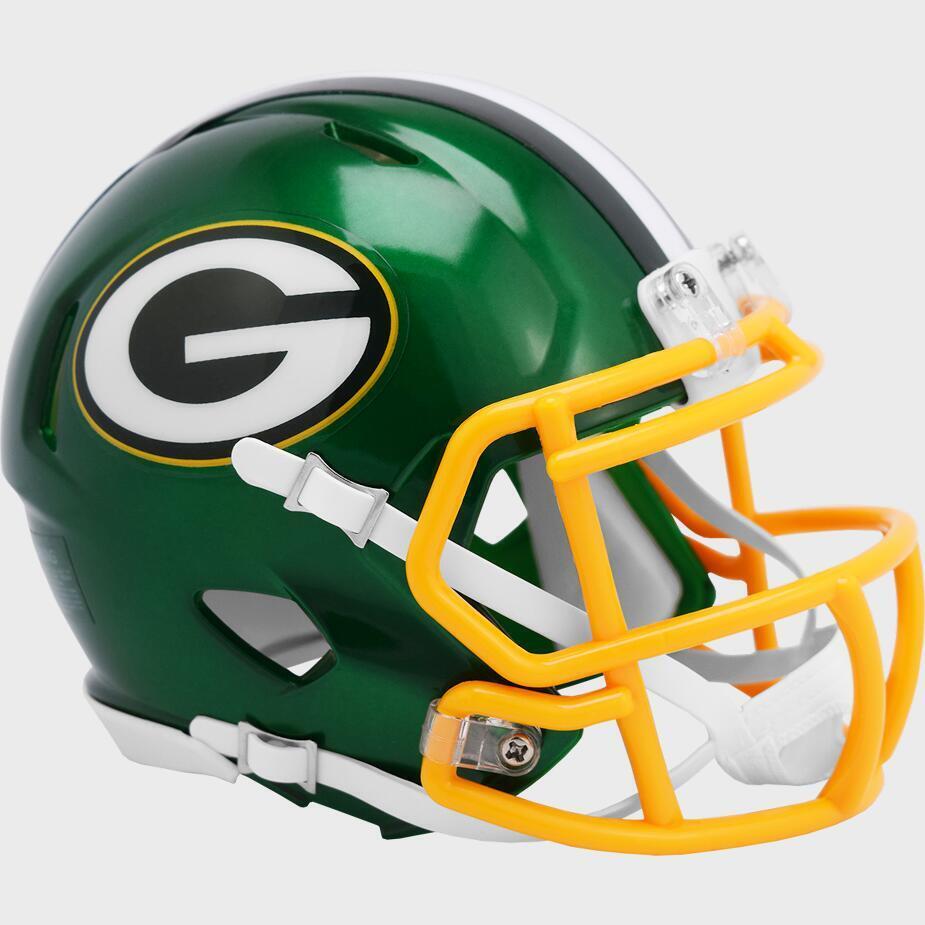 Green Bay Packers Flash Mini Speed Helmet Image 1