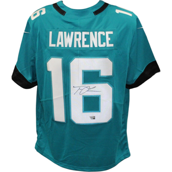 Trevor Lawrence Signed Jacksonville Jaguars Nike Teal Jersey FAN 44060 Image 1