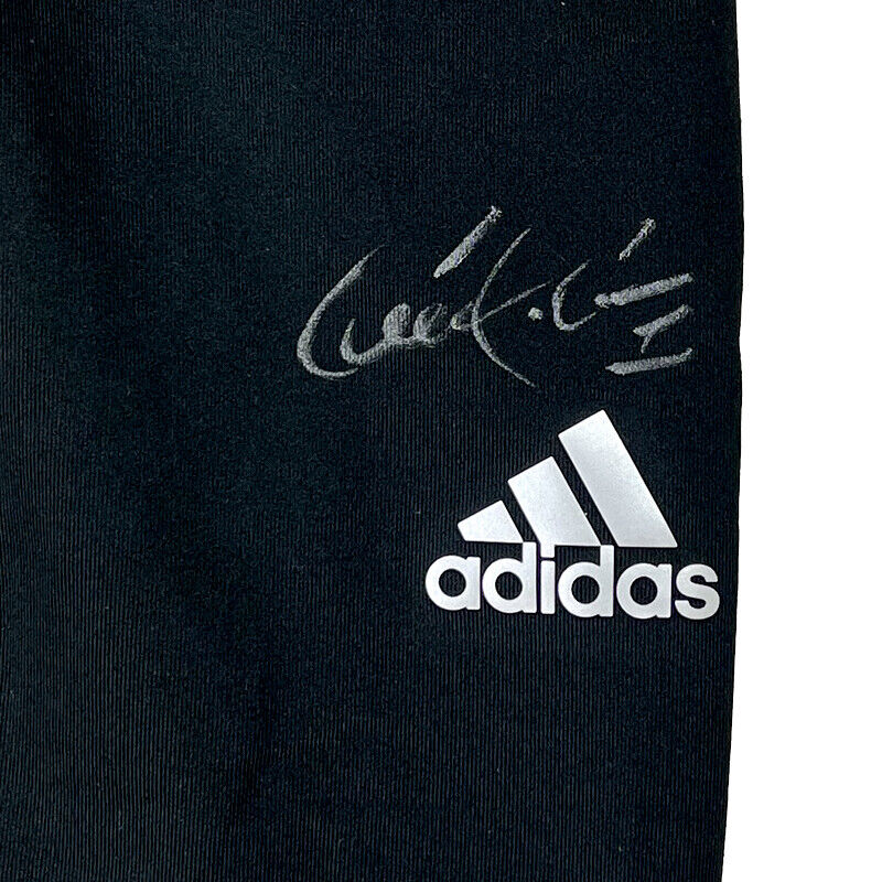 Carlos Correa Autographed Game Used Black Adidas TechFit Compression Pants PSA Image 2