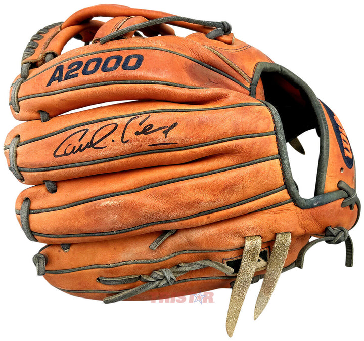 Carlos Correa Autographed Game Used Wilson A2000 Fielding Glove PSA Image 1