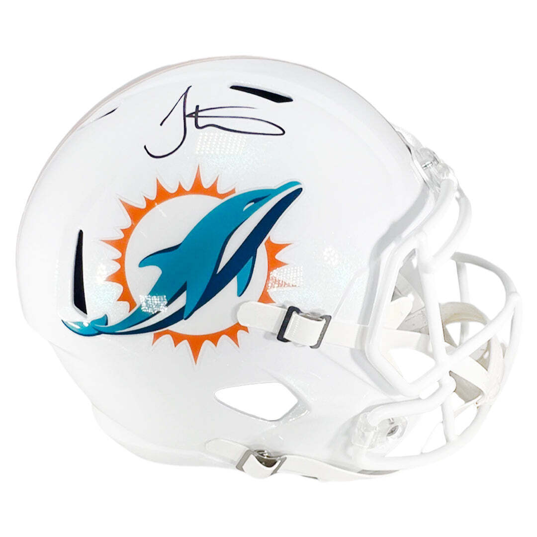 Tyreek Hill Signed Miami Dolphins Speed Full-Size Replica Football Helmet (Becke Image 1