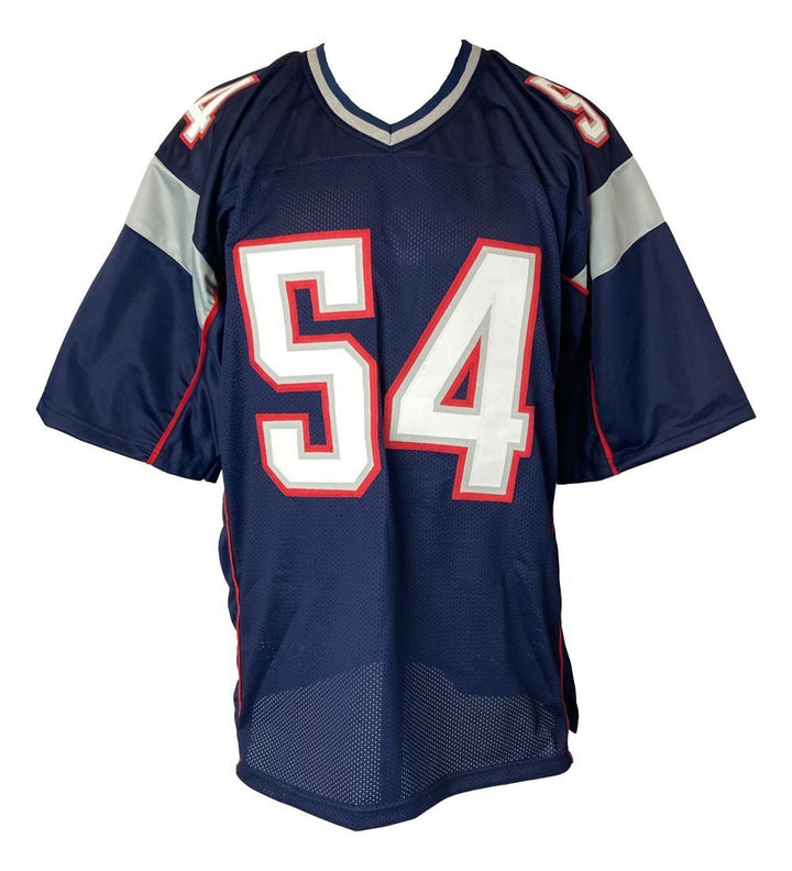 Tedy Bruschi New England Signed Navy Blue Football Jersey BAS Image 3