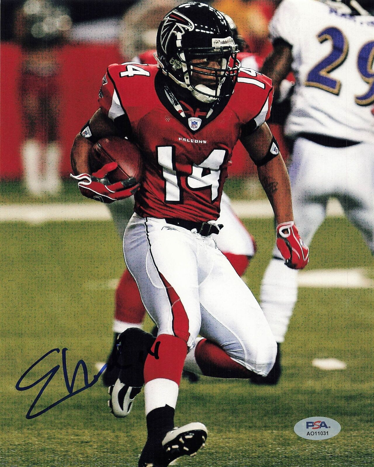 Eric Weems Signed 8x10 Photo Psa Dna Atlanta Falcons Autographed 