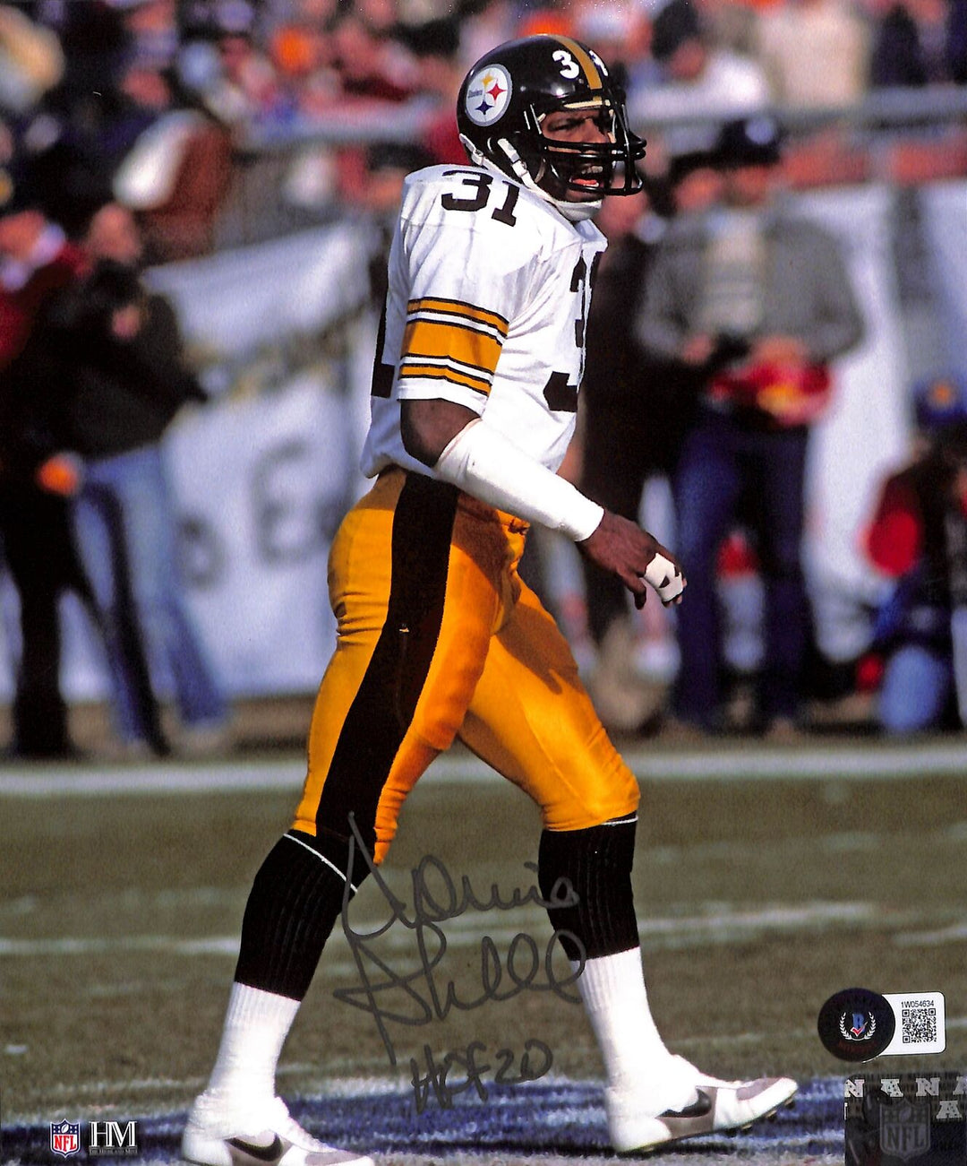 Donnie Shell Autographed Pittsburgh Steelers 8x10 Photo Beckett 44502 Image 1