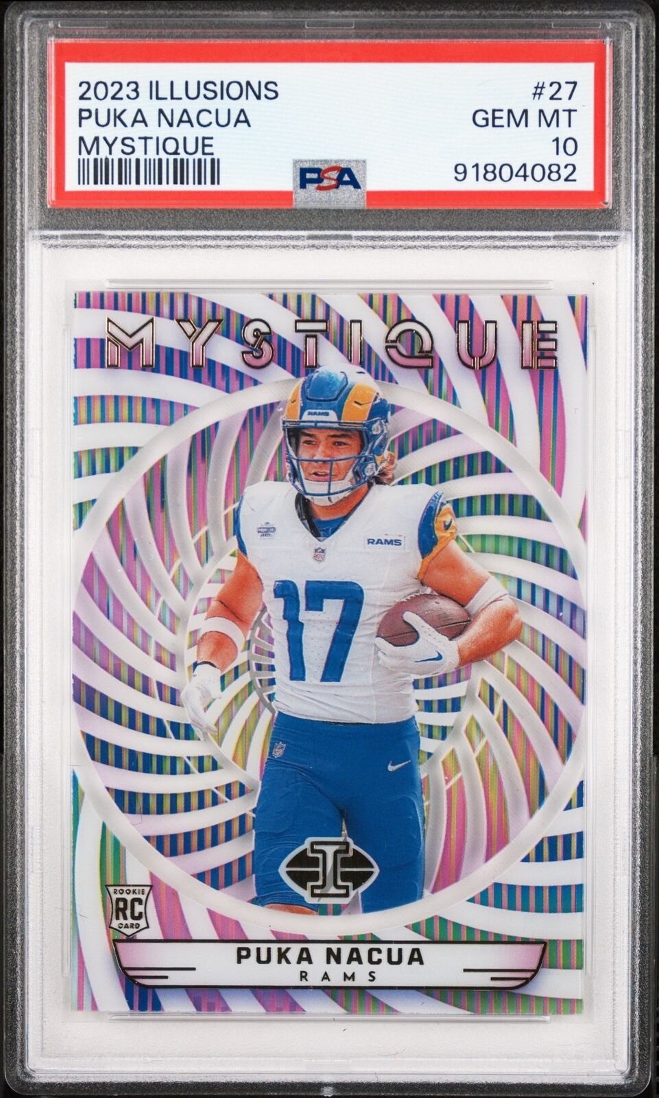 Graded 2023 Panini Illusions Puka Nacua #27 Mystique Rookie Football C –  CollectibleXchange