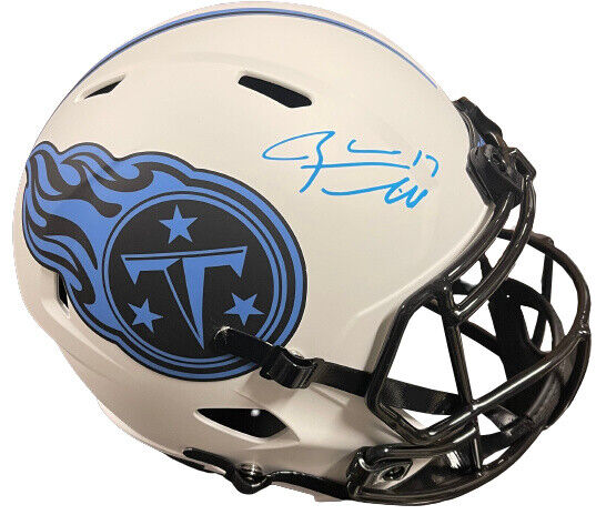 Ryan Tannehill signed Tennessee Titans Lunar Eclipse Speed FS Rep Helmet #17-BAS Image 1