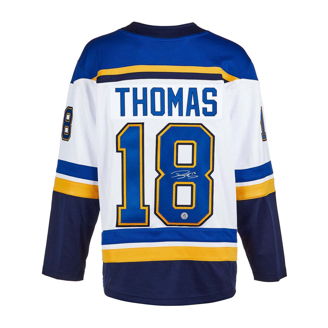 Robert Thomas Signed St. Louis Blues White Fanatics Jersey Image 1