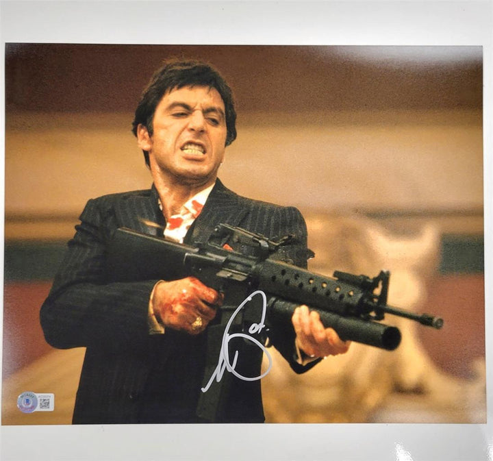 Al Pacino signed Scarface 11x14 photo #6 autograph  Beckett BAS Holo Image 1