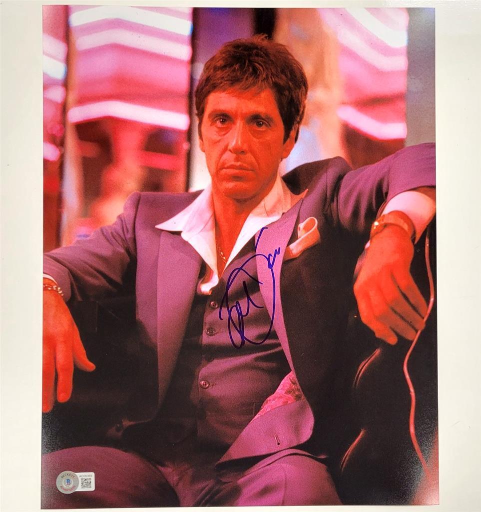 Al Pacino signed Scarface 11x14 photo #9 autograph  Beckett BAS Holo Image 1