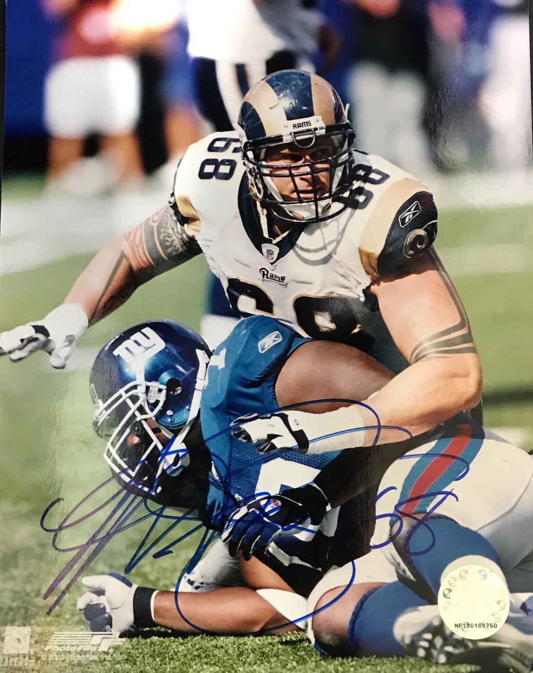 Kyle Turley Autographed 8x10 Football Photo Image 1