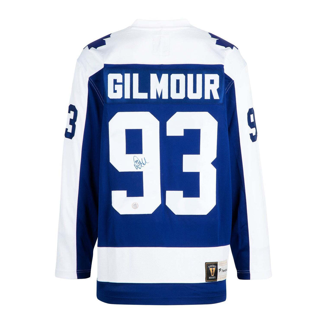 Doug Gilmour Signed Toronto Maple Leafs Throwback Fanatics Jersey Image 1