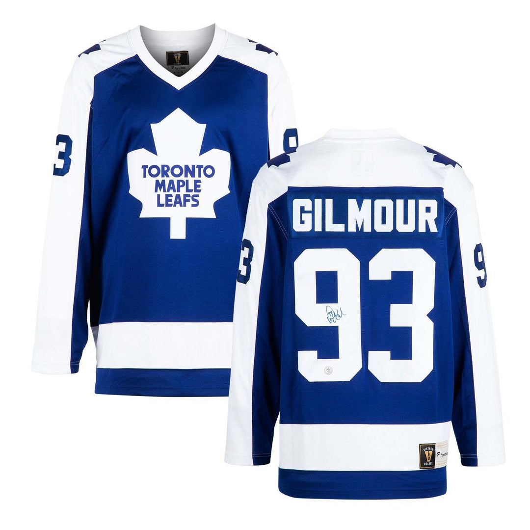 Doug Gilmour Signed Toronto Maple Leafs Throwback Fanatics Jersey Image 3