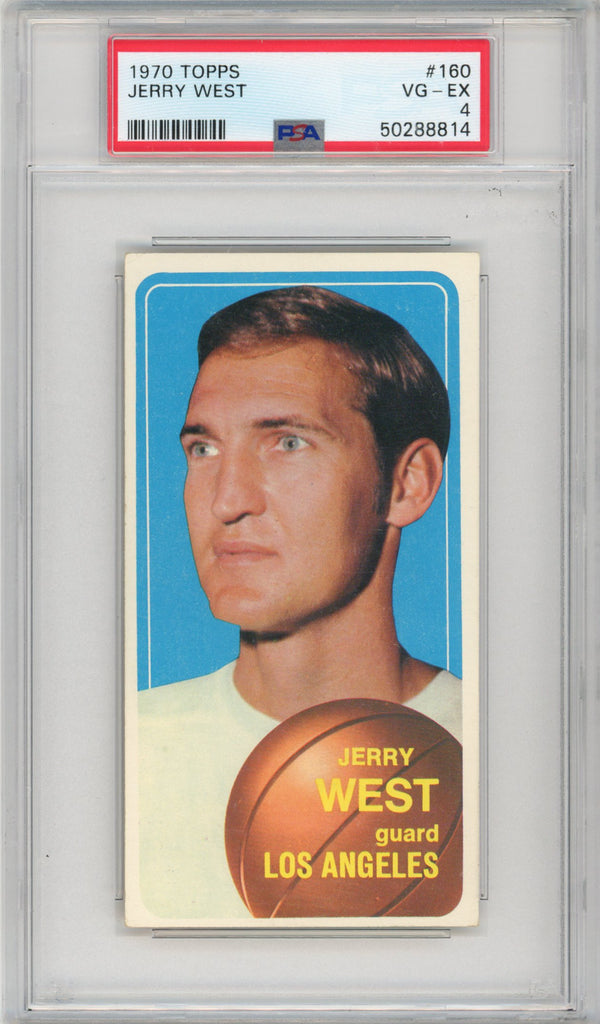 1970 -71 Topps #160 2024 Jerry West card graded 4