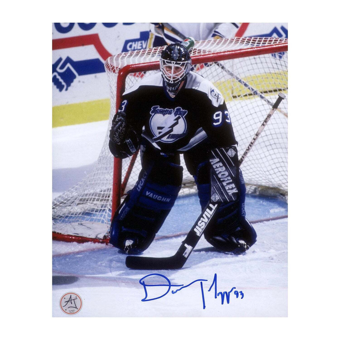 Daren Puppa Signed Tampa Bay Lightning 8x10 Photo Image 1