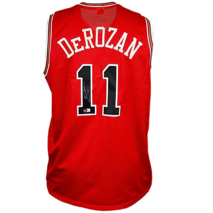 DeMar DeRozan Signed Chicago Red Basketball Jersey (Beckett) Image 1